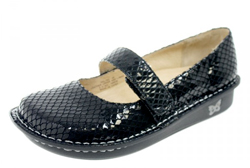 Alegria Feliz Black Snake Shoe