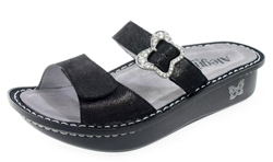 Alegria Mariposa Soft Black Sandal