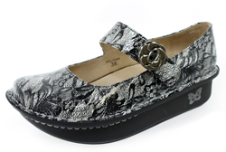 Alegria Paloma Black & White Lace Mary Jane