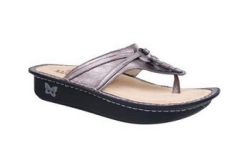 Alegria Pewter Metallic Sandal