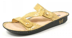 Alegrija Venice Mustard Snake Sandal