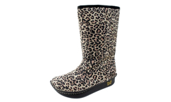 Alegria Sedona Brown Leopard Suede Shearling Boot